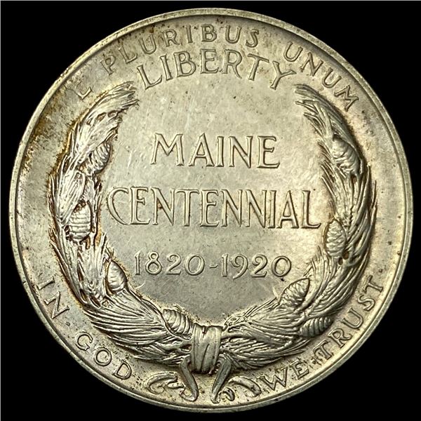 1920 Silver Half Dollar Maine Centennial CLOSELY UNCIRCULATED