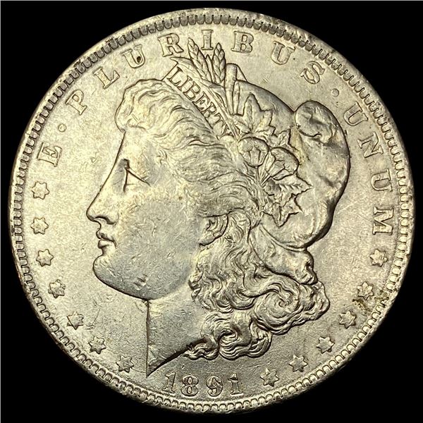 1891 Silver Morgan Dollar CLOSELY UNCIRCULATED