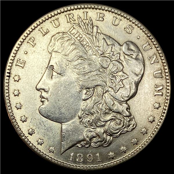 1891-S Silver Morgan Dollar CHOICE AU