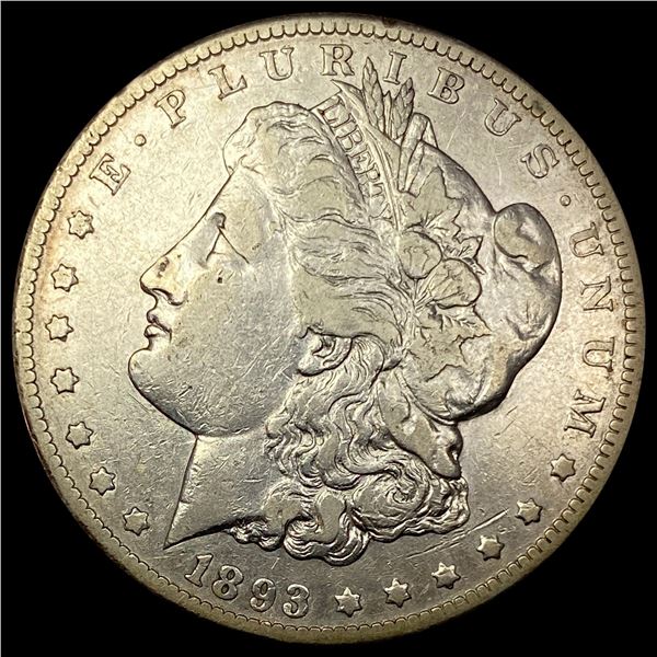 1893-CC Silver Morgan Dollar LIGHTLY CIRCULATED