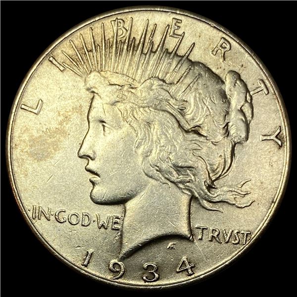 1934 Peace Silver Dollar CLOSELY UNCIRCULATED