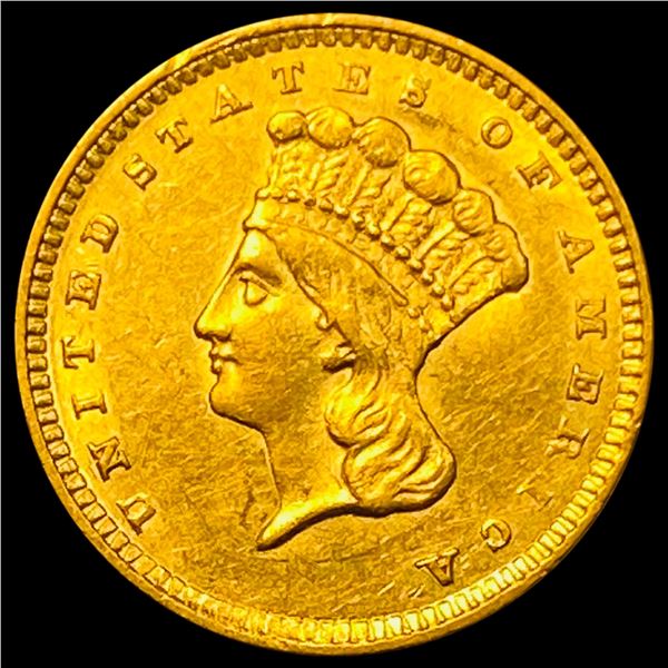 1856 Gold $1 Indian Head Type 2 CLOSELY UNCIRCULATED