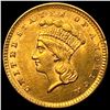 Image 1 : 1857 Gold $1 Indian Head Type 3 CHOICE AU