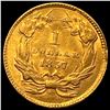 Image 2 : 1857 Gold $1 Indian Head Type 3 CHOICE AU