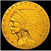 Image 1 : 1915 Indian Head $2.5 Gold Quarter Eagle CLOSELY UNCIRCULATED