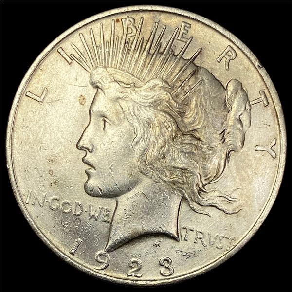 1923 Silver Peace Dollar CLOSELY UNCIRCULATED