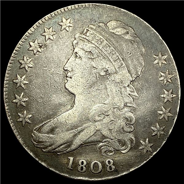 1808 Capped Bust Half Dollar LIGHTLY CIRCULATED
