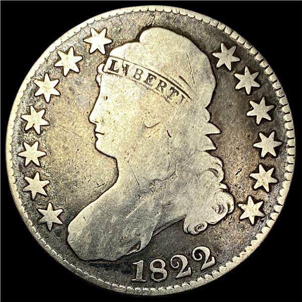 1822 Capped Bust Half Dollar NICELY CIRCULATED