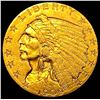 Image 1 : 1909 Indian Head Gold $2.50 Quarter Eagle CLOSELY UNCIRCULATED