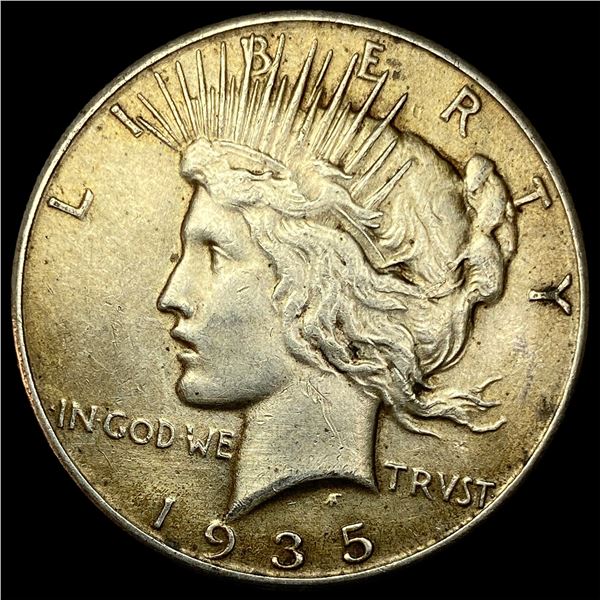 1935 Silver Peace Dollar CLOSELY UNCIRCULATED