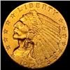 Image 1 : 1912 Indian Head Gold $2.50 Quarter Eagle CLOSELY UNCIRCULATED