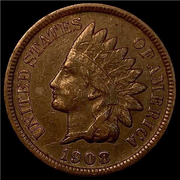 1908-S Indian Head Cent Copper NEARLY UNCIRCULATED