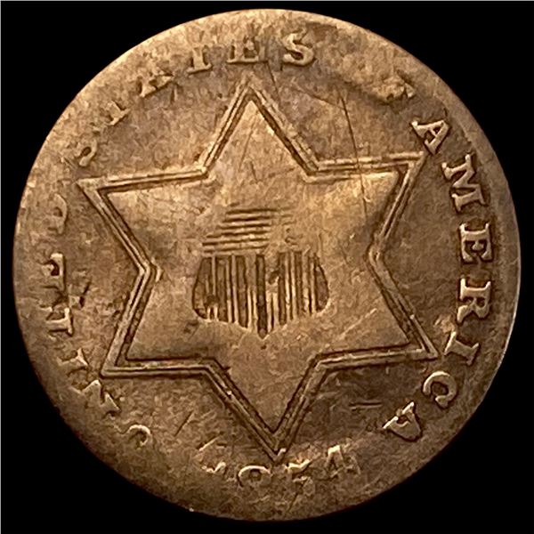 1851 Silver Three-Cent Piece NICELY CIRCULATED