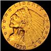 Image 1 : 1928 Indian Head Gold $2.50 Quarter Eagle CLOSELY UNCIRCULATED