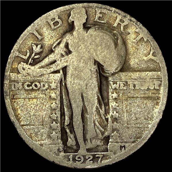 1927-S Silver Standing Liberty Quarter NICELY CIRCULATED