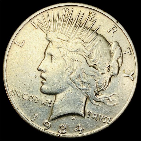 1934-S Silver Peace Dollar LIGHTLY CIRCULATED