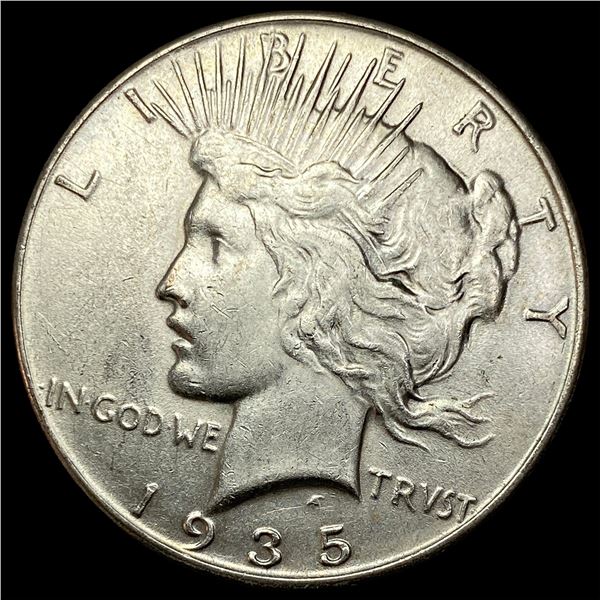 1935 Silver Peace Dollar CLOSELY UNCIRCULATED