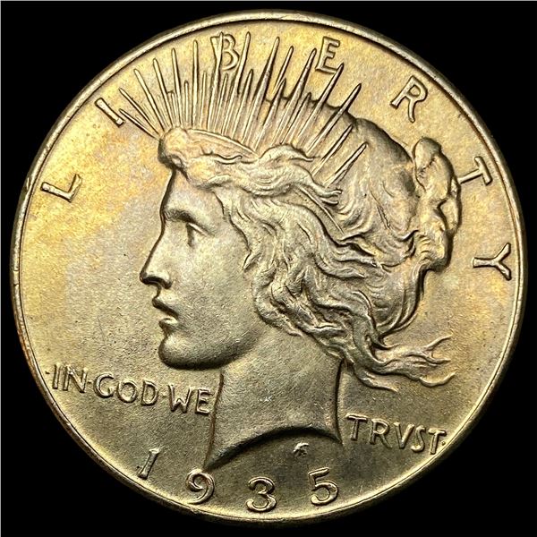 1935 Silver Peace Dollar CLOSELY UNCIRCULATED