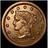 Image 1 : 1854 Braided Hair Large Cent CLOSELY UNCIRCULATED