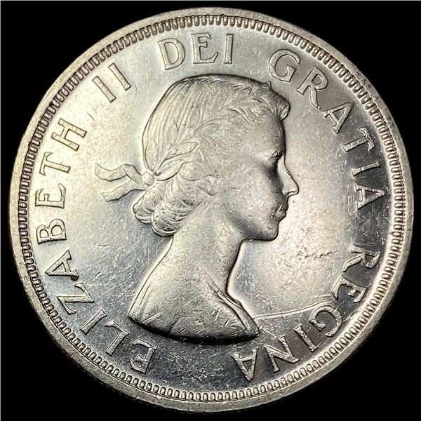 1953 Silver Dollar Canada Canoe UNCIRCULATED