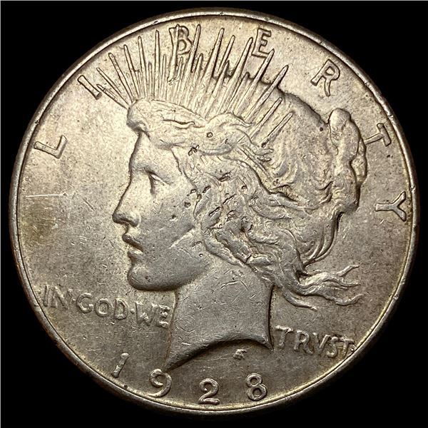1928-S Silver Peace Dollar CLOSELY UNCIRCULATED