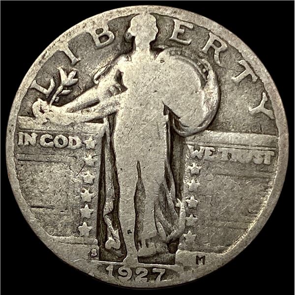 1927-S Silver Standing Liberty Quarter NICELY CIRCULATED