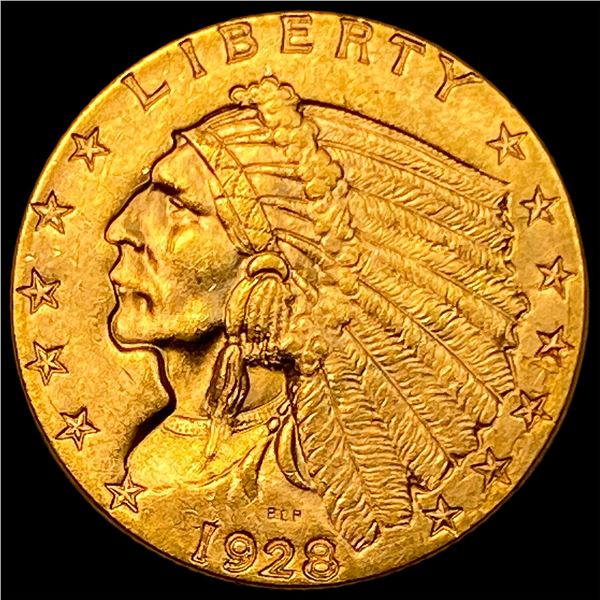 1928 Indian Head Gold $2.50 Quarter Eagle UNCIRCULATED