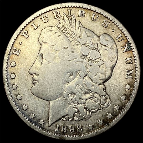 1892-O Silver Morgan Dollar ABOUT UNCIRCULATED