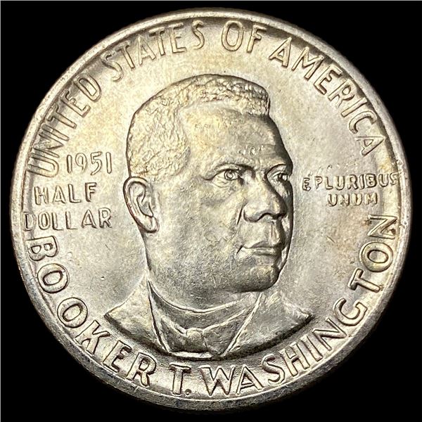 1951 Silver Half Dollar Booker T. Washington CHOICE BU