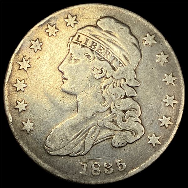 1835 Capped Bust Half Dollar LIGHTLY  CIRCULATED