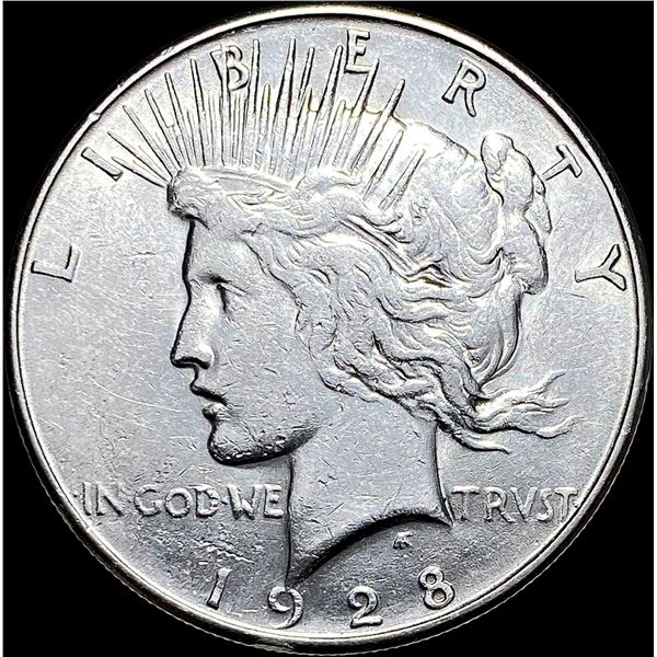 1928-S Silver Peace Dollar CLOSELY UNCIRCULATED