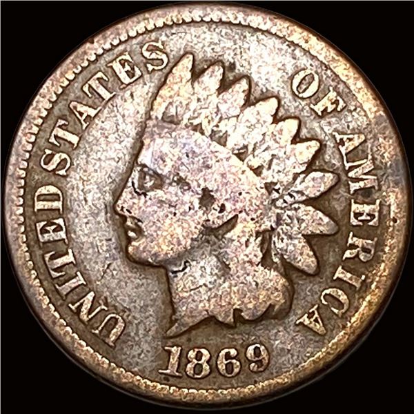 1869 Indian Head Cent NICELY CIRCULATED