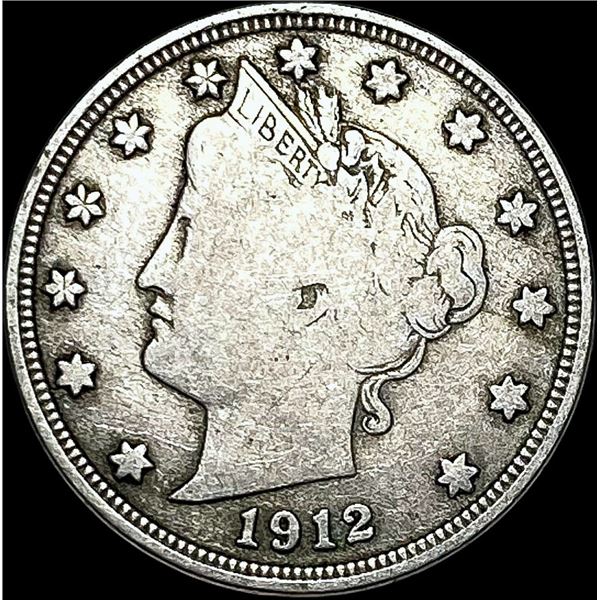 1912-S Liberty Head Nickel NICELY CIRCULATED