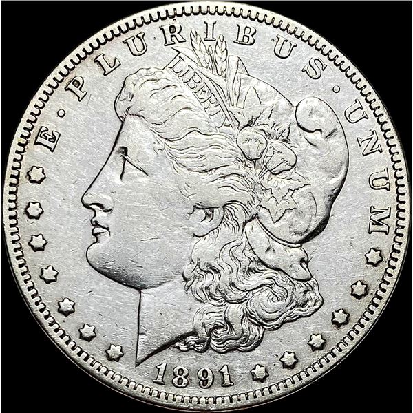 1891-O Silver Morgan Dollar NEARLY  UNCIRCULATED