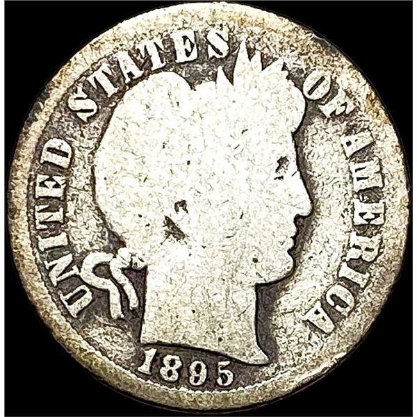 1895-O Silver Barber Dime NICELY CIRCULATED