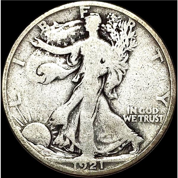 1921-D Walking Liberty Half Dollar NEARLY  UNCIRCULATED