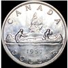 Image 2 : 1957 Canada Silver Dollar UNCIRCULATED