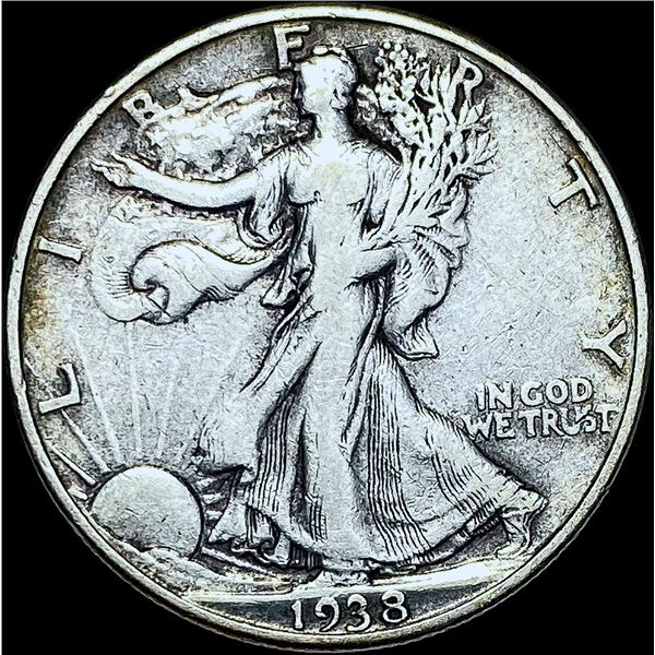 1938-D Walking Liberty Half Dollar CHOICE AU
