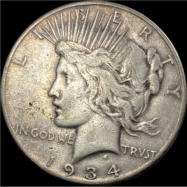 1934-S Silver Peace Dollar LIGHTLY CIRCULATED