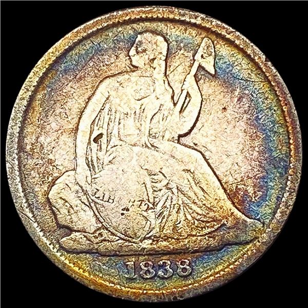 1838-O Seated Liberty Dime NICELY CIRCULATED