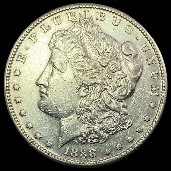 1888-S Silver Morgan Dollar CHOICE AU
