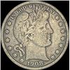 Image 1 : 1908-O Silver Barber Half Dollar ABOUT UNCIRCULATED
