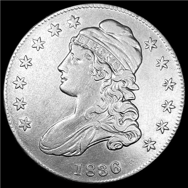 1836 Capped Bust Half Dollar NEARLY  UNCIRCULATED