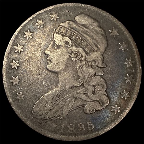 1835 Capped Bust Half Dollar LIGHTLY  CIRCULATED