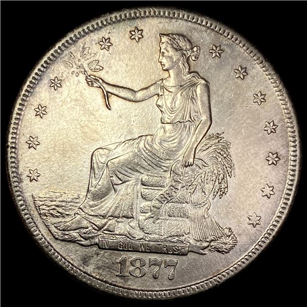 1877-S Silver Trade Dollar CLOSELY  UNCIRCULATED