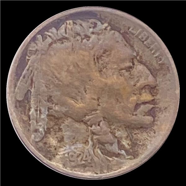 1924-D Buffalo Nickel CHOICE AU