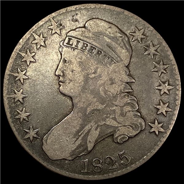 1825 Capped Bust Half Dollar LIGHTLY  CIRCULATED
