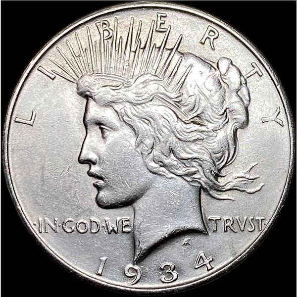 1934-D Silver Peace Dollar CLOSELY  UNCIRCULATED
