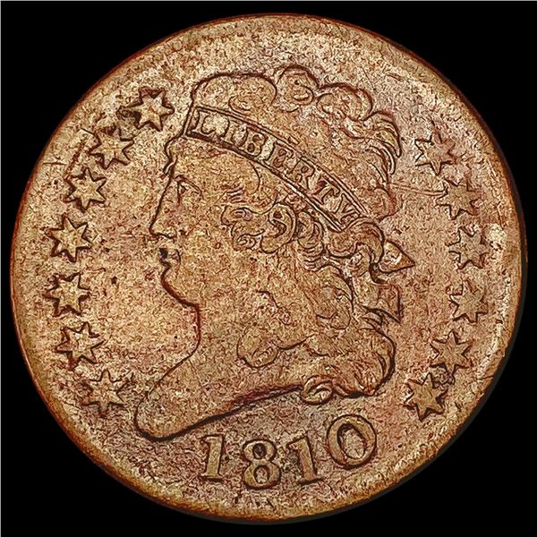 1810 Classic Head Half Cent LIGHTLY CIRCULATED
