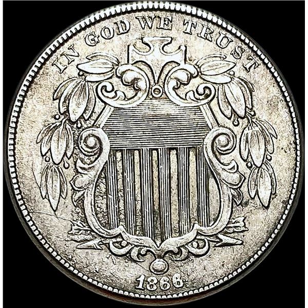 1866 Shield Nickel CLOSELY UNCIRCULATED